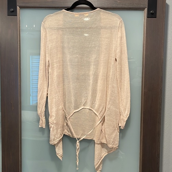 Ladies light weight tan cardigan - Picture 2 of 5